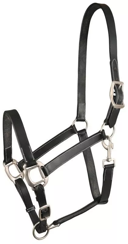 Gatsby Adj Leather Halter/Snap