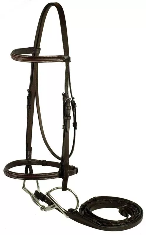 Gatsby Fancy Stitched Raised English Bridle