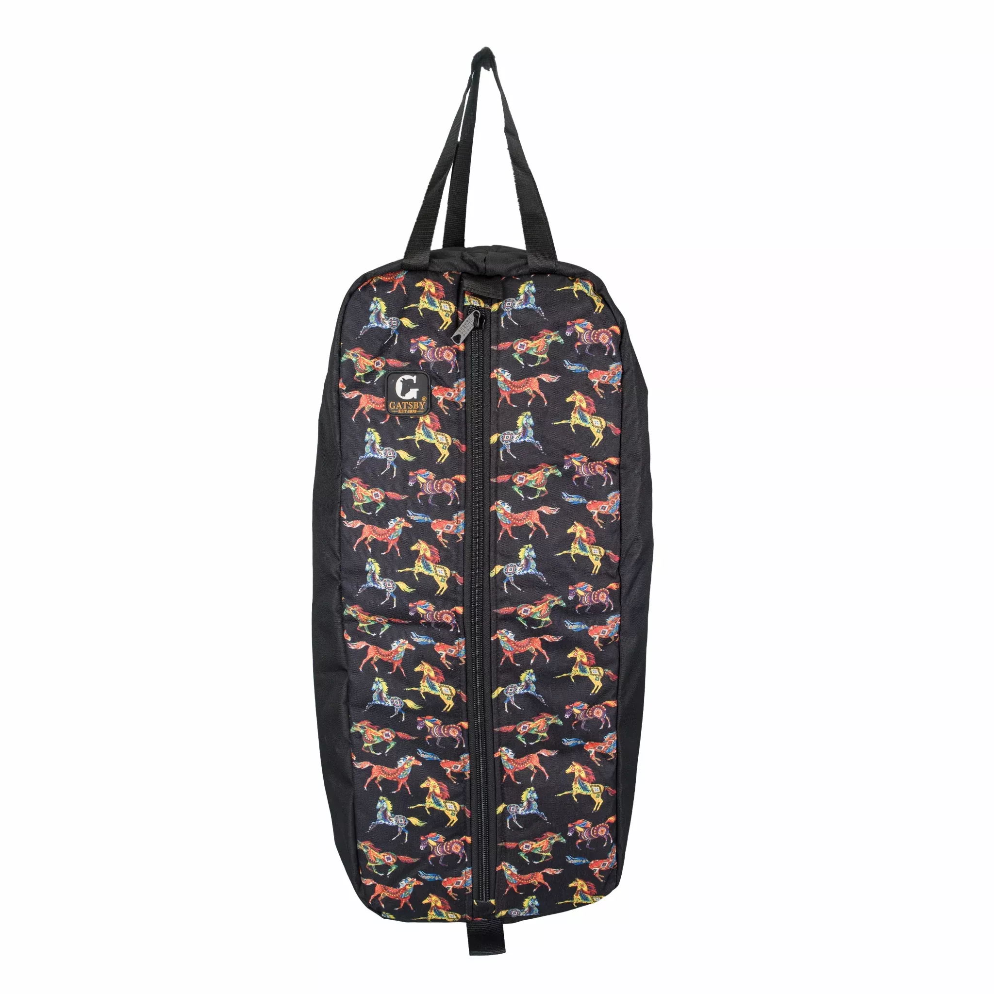 Gatsby Print Nylon Padded Bridle Halter Bag