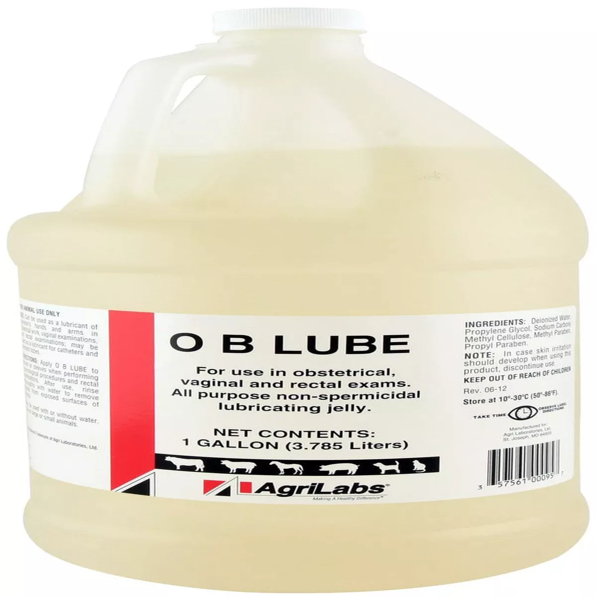 Generic OB Lubricant, Gallon Non-Irritating Veterinary & Obstetrical Lube