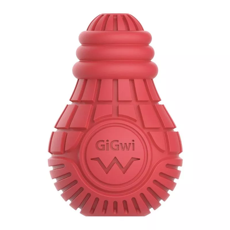 Gigwi – Red Bulb Dispensing Treat Dog ToyMedium