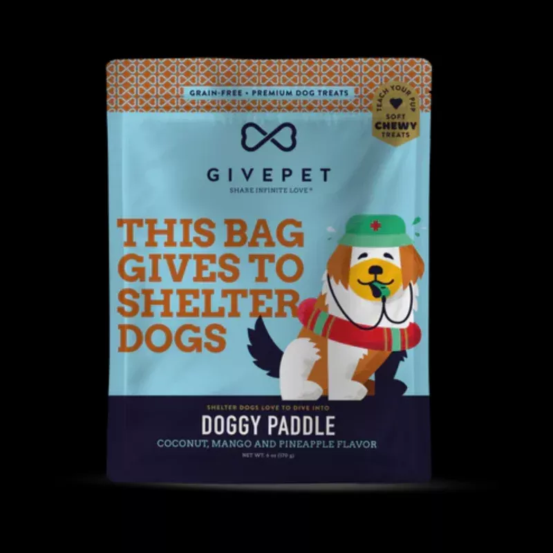 GivePet Doggy Paddle Soft & Chewy Dog Training Treats 6oz