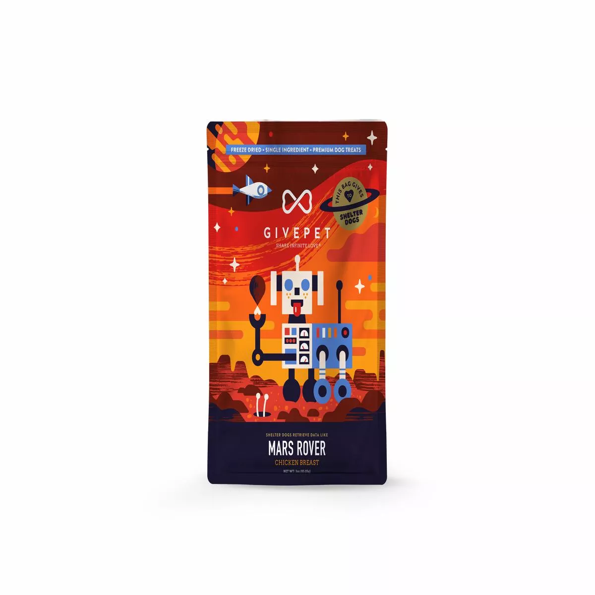 GivePet Mars Rover Freeze-Dried Dog Treats
