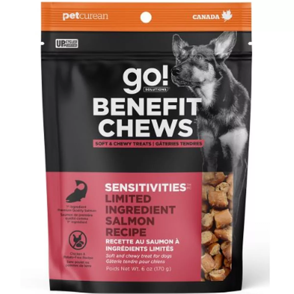 Go! Benefit Soft and Chewy Sensitivities LID Salmon Dog Treats
