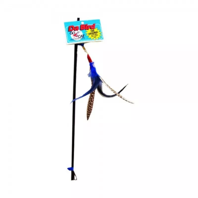 Go Cat C Da Bird Pull Apart Rod Feather Toy