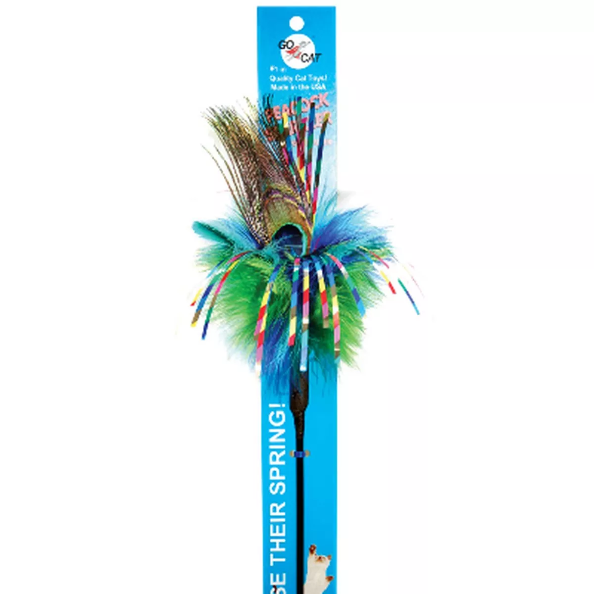 Go Cat Peacock Sparkler Cat Toy