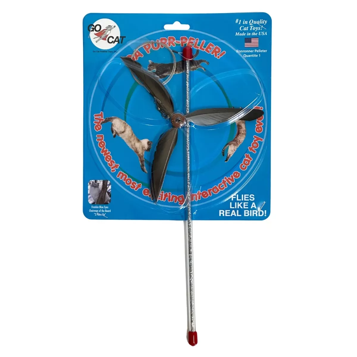 Go Cat Wand Toy - Da Purr-Peller