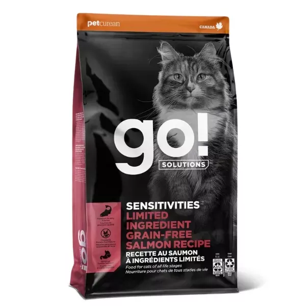Go! Solutions Sensitivities Limited Ingredient Grain-Free Dry Food for Cats - Salmon Recipe