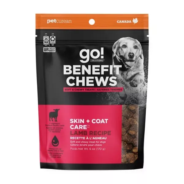 Go! Solutions Skin & Coat Care Benefit Chews For Dogs - Lamb Recipe