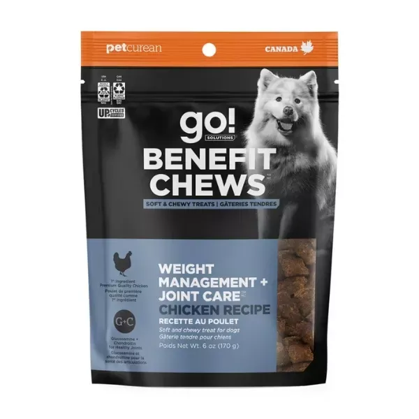 Go! Solutions Weight Management & Joint Care Benefit Chews For Dogs - Chicken Recipe