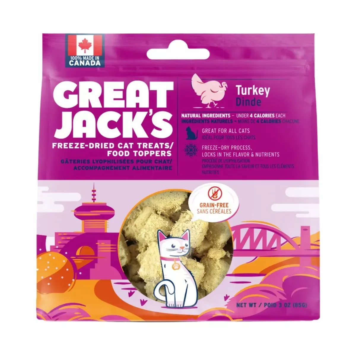 Great Jack's Freeze-Dried Cat Treats - Turkey