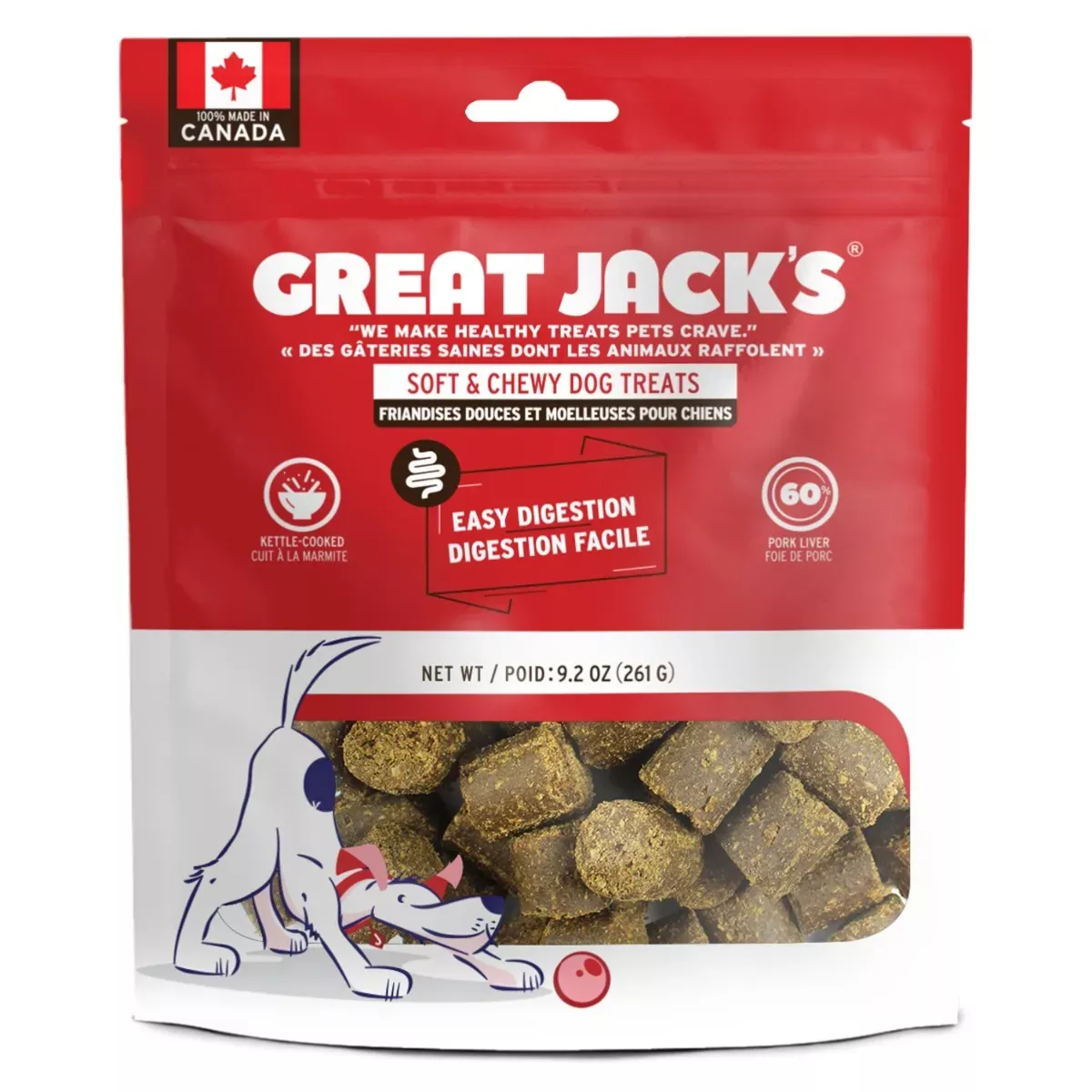 Great Jack's Soft & Chewy Dog Treats - Easy Digestion