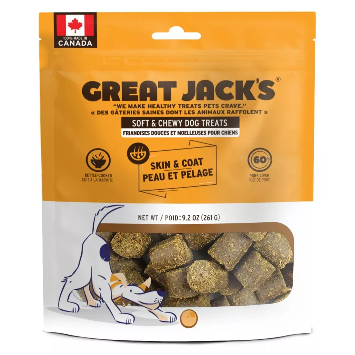 Great Jack's Soft & Chewy Dog Treats - Skin & Coat