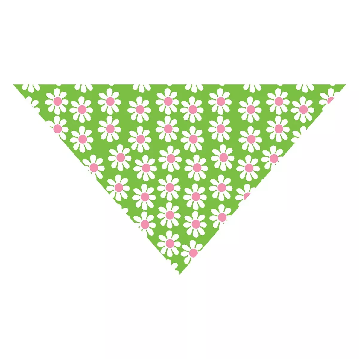 Green Daisy Dog Bandana