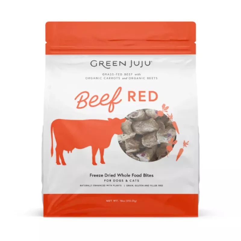 Green Juju Freeze-Dried Beef Bites Topper Dog & Cat Treats