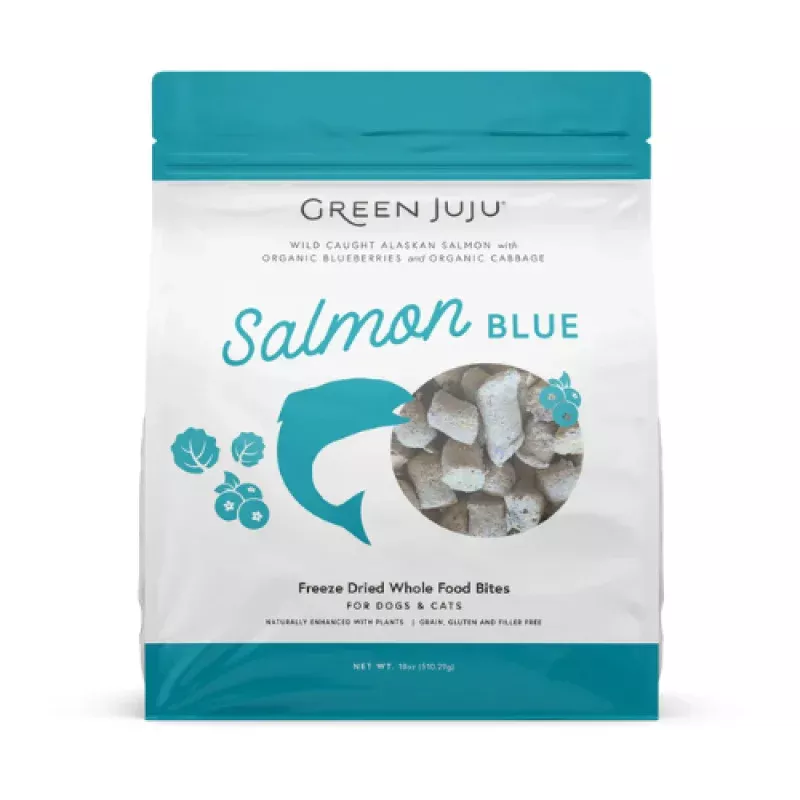 Green Juju Freeze-Dried Salmon Bites Topper Dog & Cat Treats