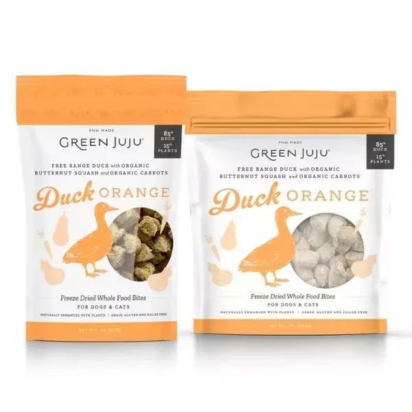 Green Juju Freeze-Dried Whole Food Bites - Duck Orange