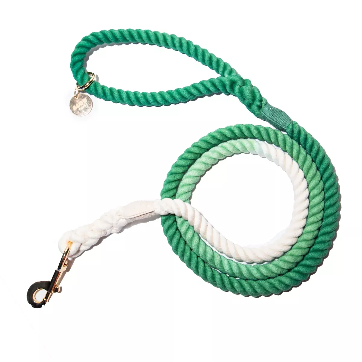 Green and White Tie Dye Dog Leash - Glow Pups