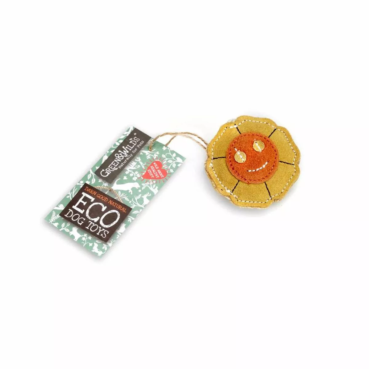 Green & Wilds 7cm Sylivia the Sunflower Dog Toy