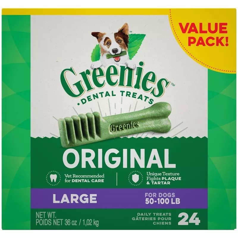 Greenies Dog Dental Chew Treats Large