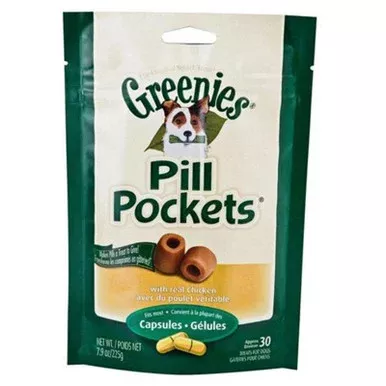 Greenies Pill Pockets Dog Chicken Capsule 7.9 oz