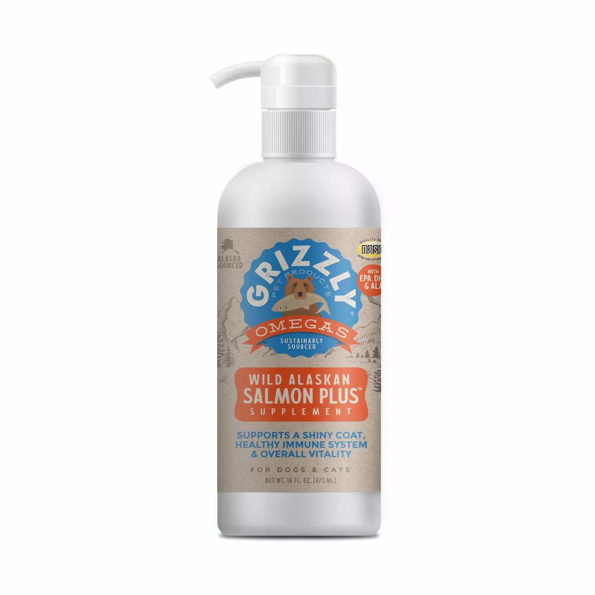 Grizzly Dog Cat Salmon Oil Plus