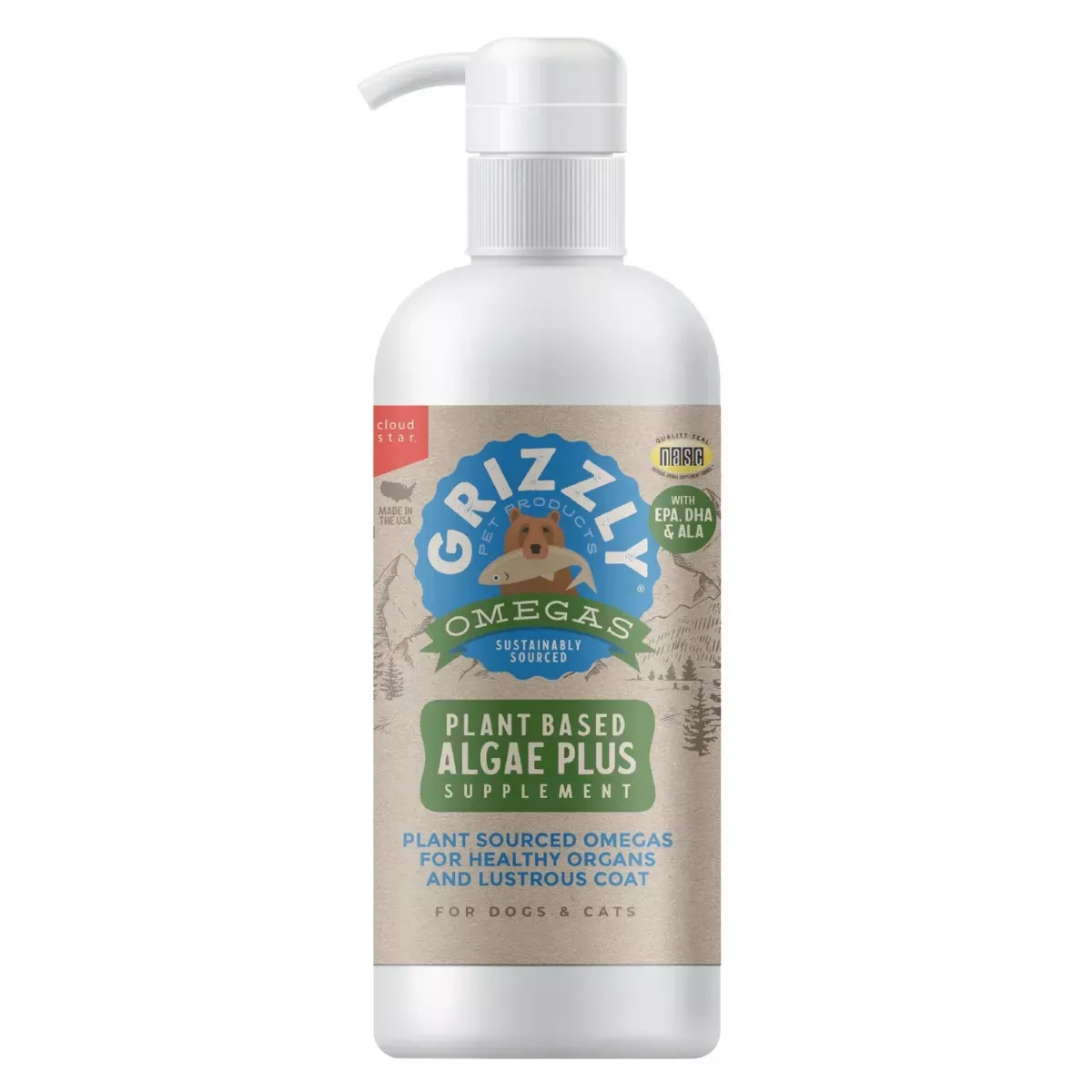 Grizzly Pet Products Omegas Supplement - Algae Plus