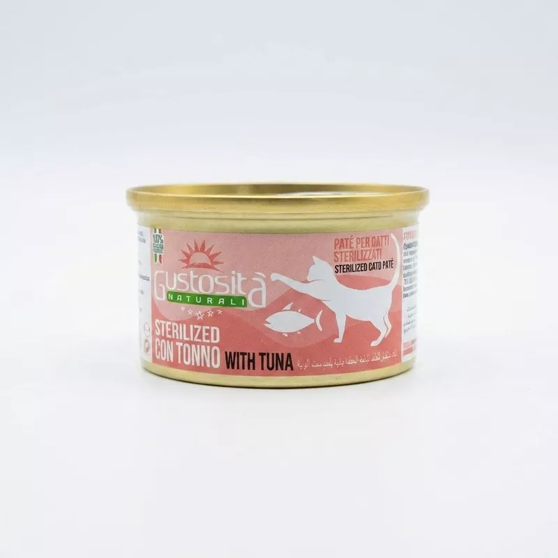 Gustosita Cat Wet Food Adult Sterilized pate Tuna – 85 g