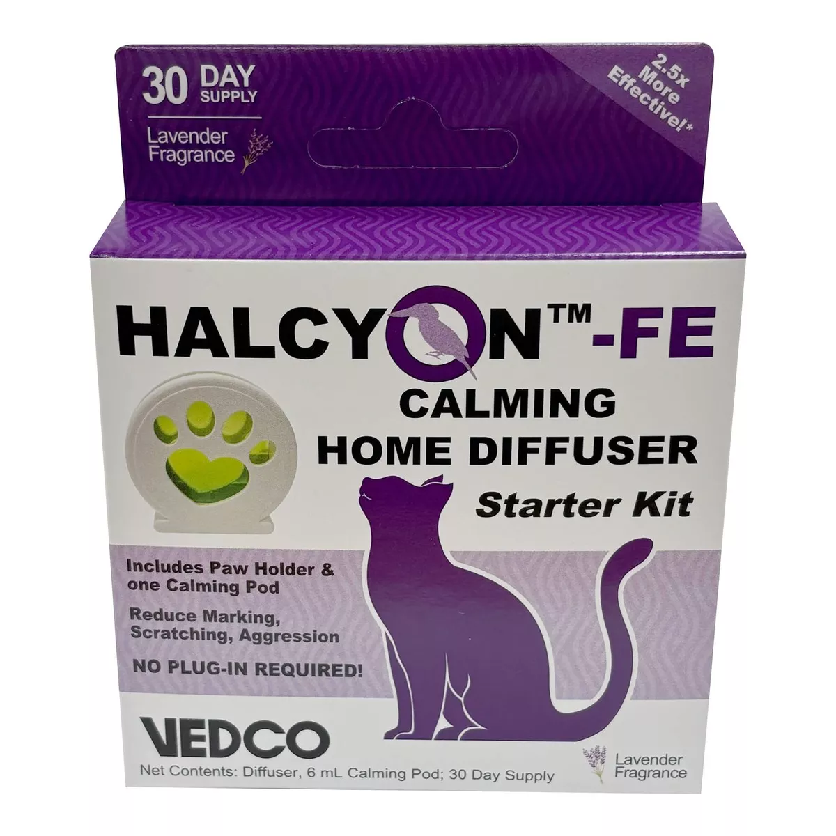 Halcyon FE Calming Home Diffuser for Cats - Starter Kit & Refills
