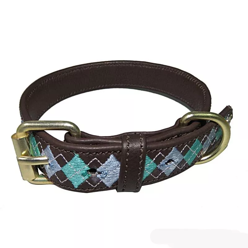 Halo Buffy Leather Dog Collar