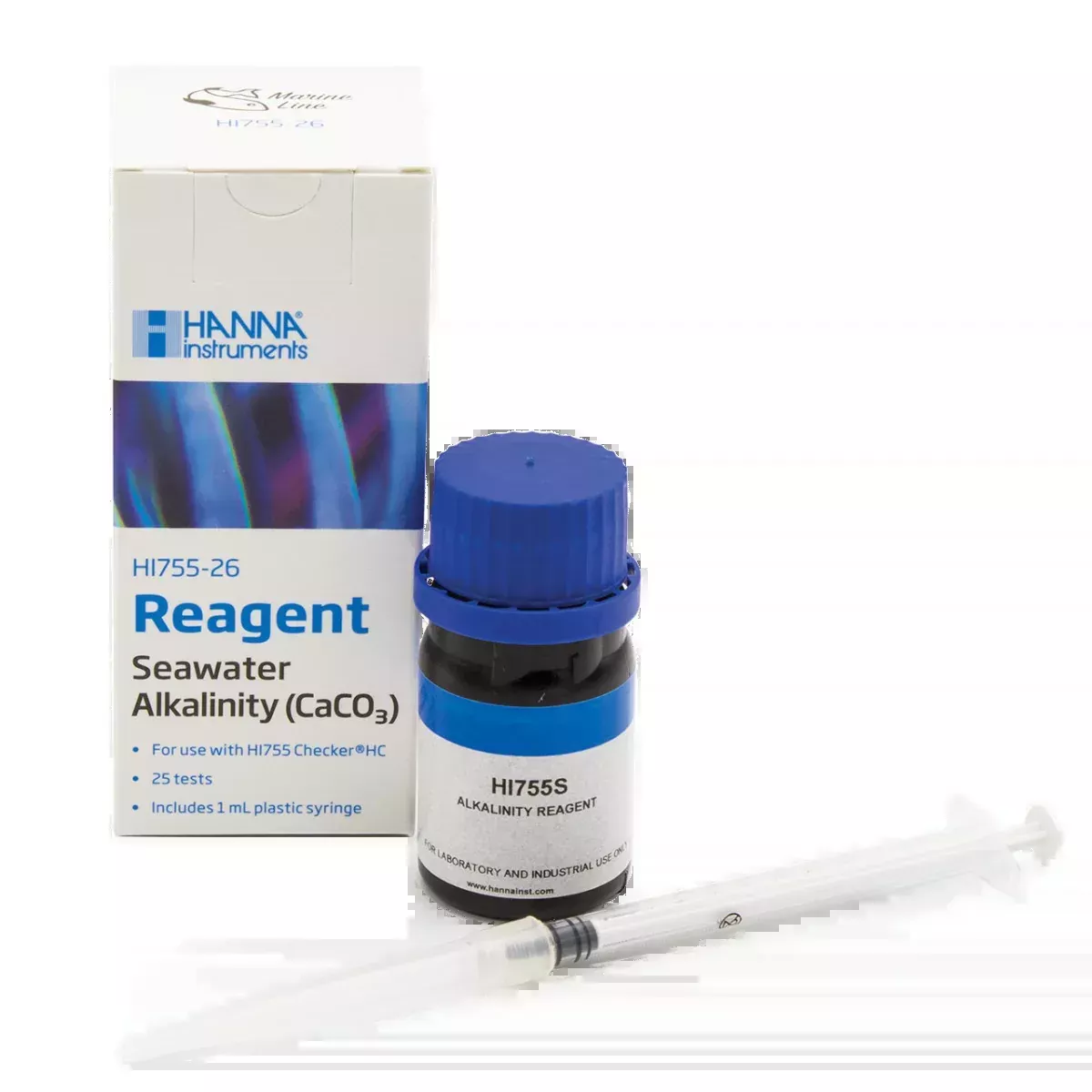 Hanna Marine Alkalinity (CaCO3) Checker HC Reagents (25 Tests) – HI755-26