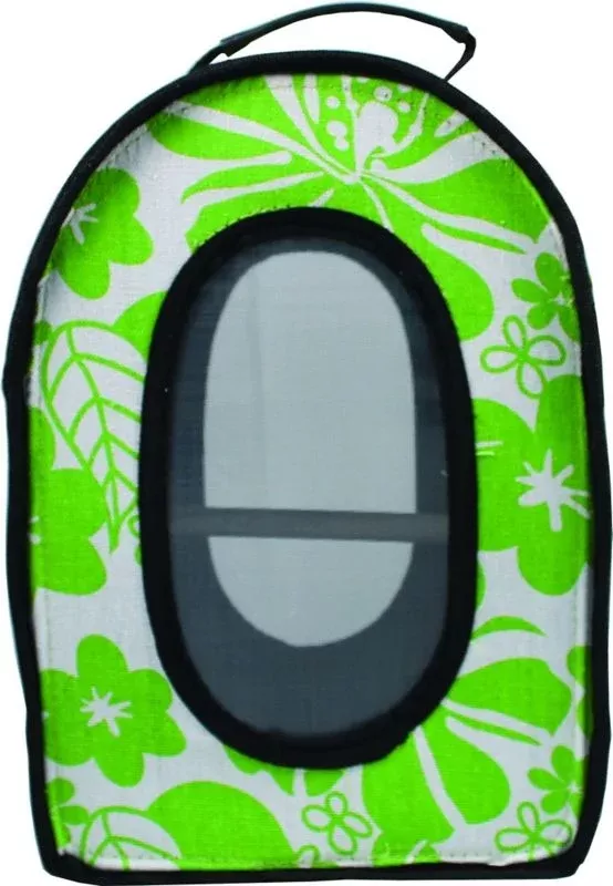 Happy Beaks Soft Sided Bird Travel Carrier SM Blk