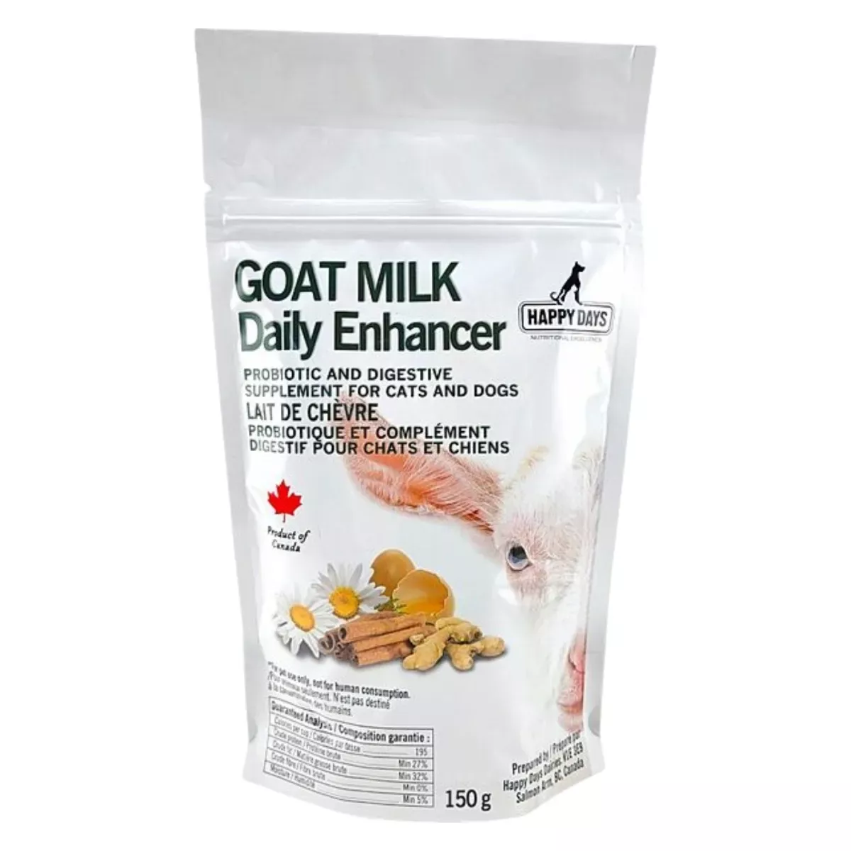 Happy Days Daily Enhancer Goat Milk Supplement