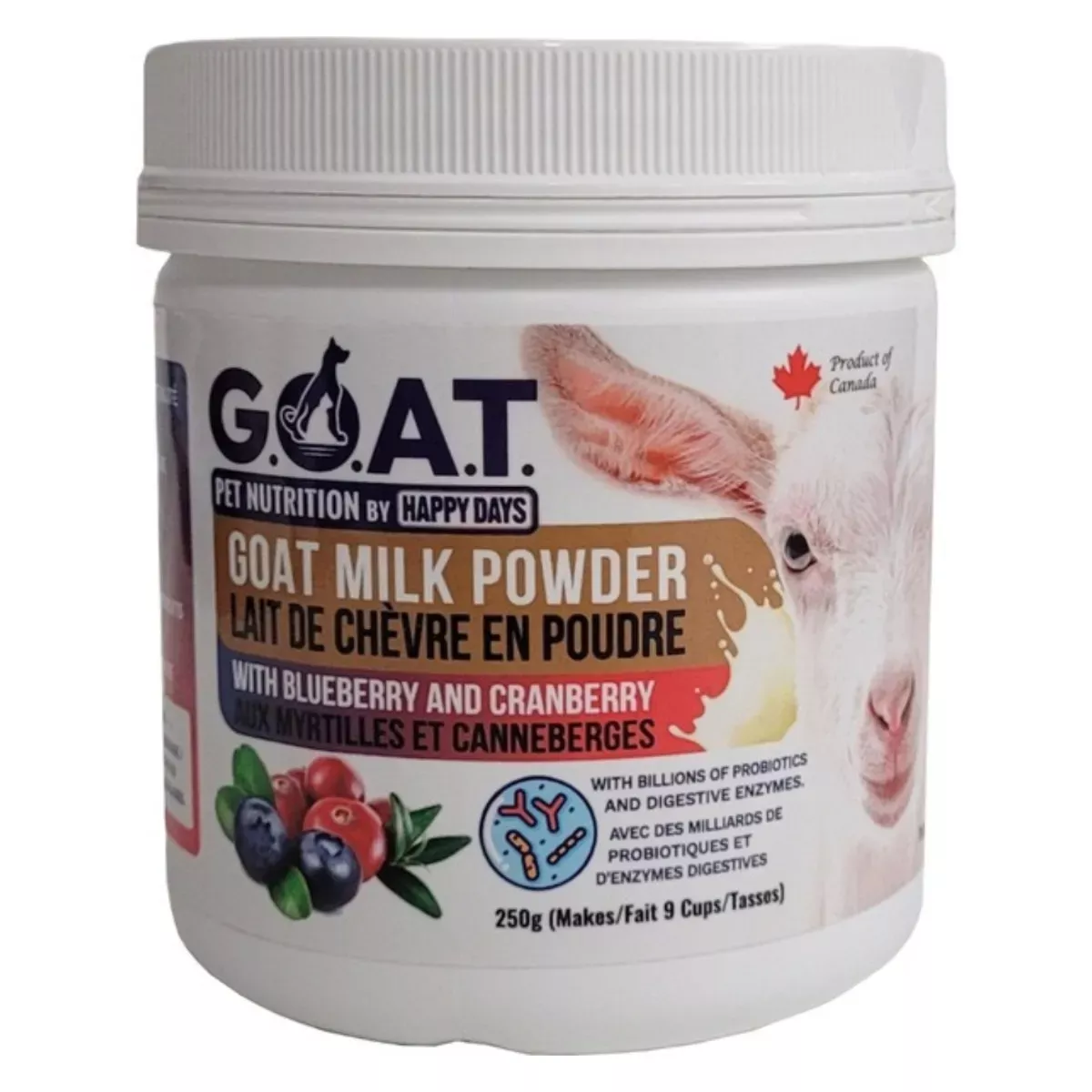 Happy Days Goat Milk Powder Supplement - Blueberry & Cranberry