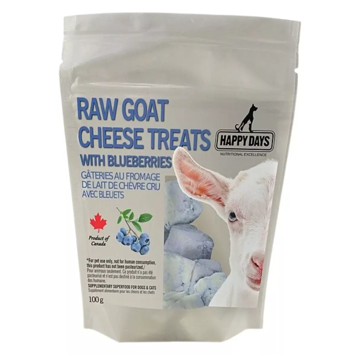 Happy Days Raw Goat Cheese Treats - Blueberries