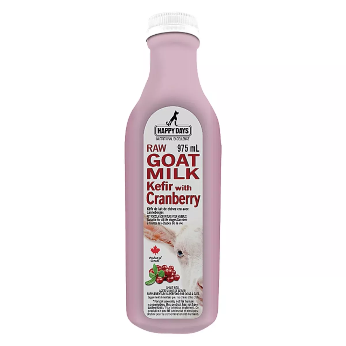 Happy Days Raw Goat Milk Kefir - Cranberry