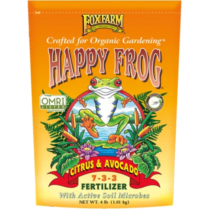 Happy Frog Citrus and Avocado Dry Fertilizer, 7-3-3, OMRI, 4 lbs. | Hardware