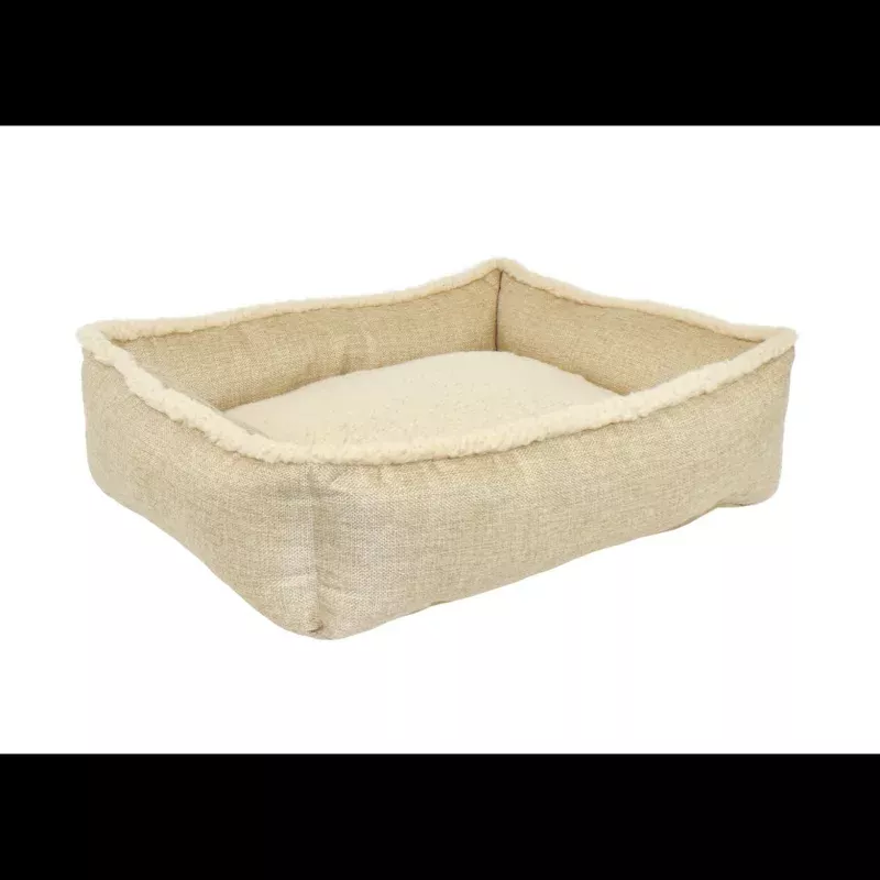Happy Tails Aspen Retreat Cuddler Bed Powder Beige