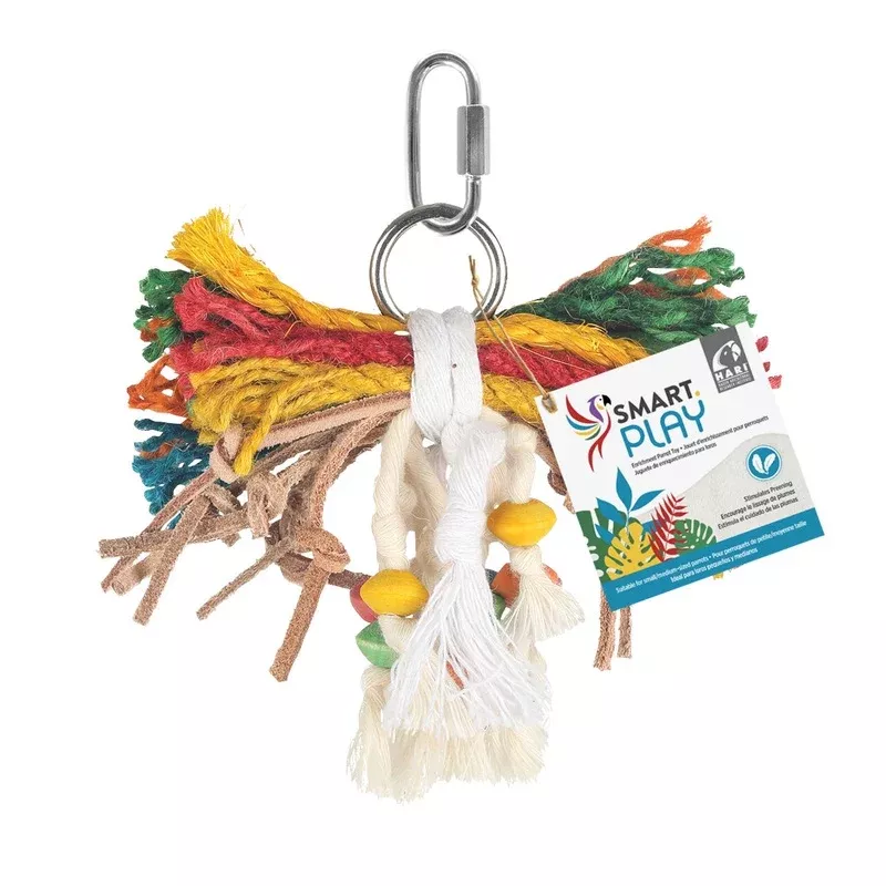 HARI Smart Play Enrichment Parrot Toy Leather Kabob – 81003