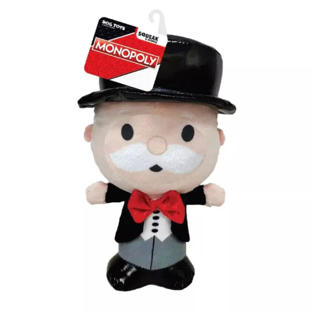 Hasbro Monopoly Mr. Money Bags Dog ToySqueak & Crinkle Plush