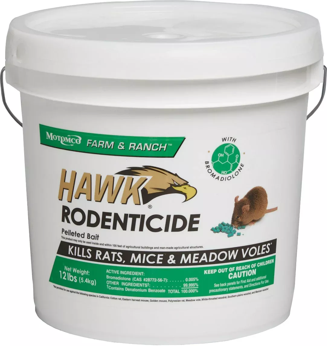 Hawk Rodenticide Pelleted Bait Pail