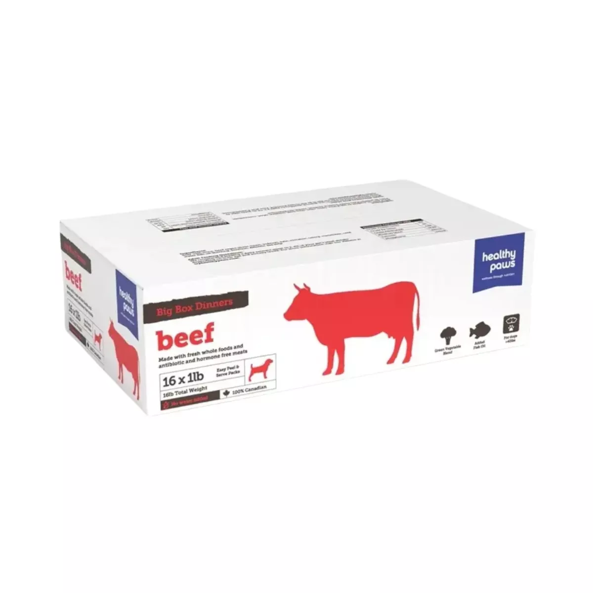 Healthy Paws Big Box Dinners for Dogs - Beef