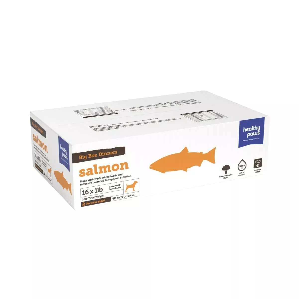 Healthy Paws Big Box Dinners for Dogs - Salmon