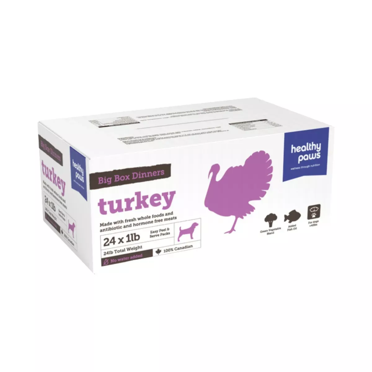 Healthy Paws Big Box Dinners for Dogs - Turkey