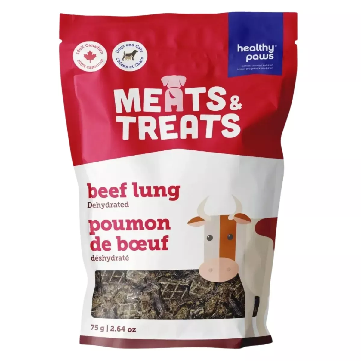 Healthy Paws Dehydrated Meats & Treats - Beef Lung