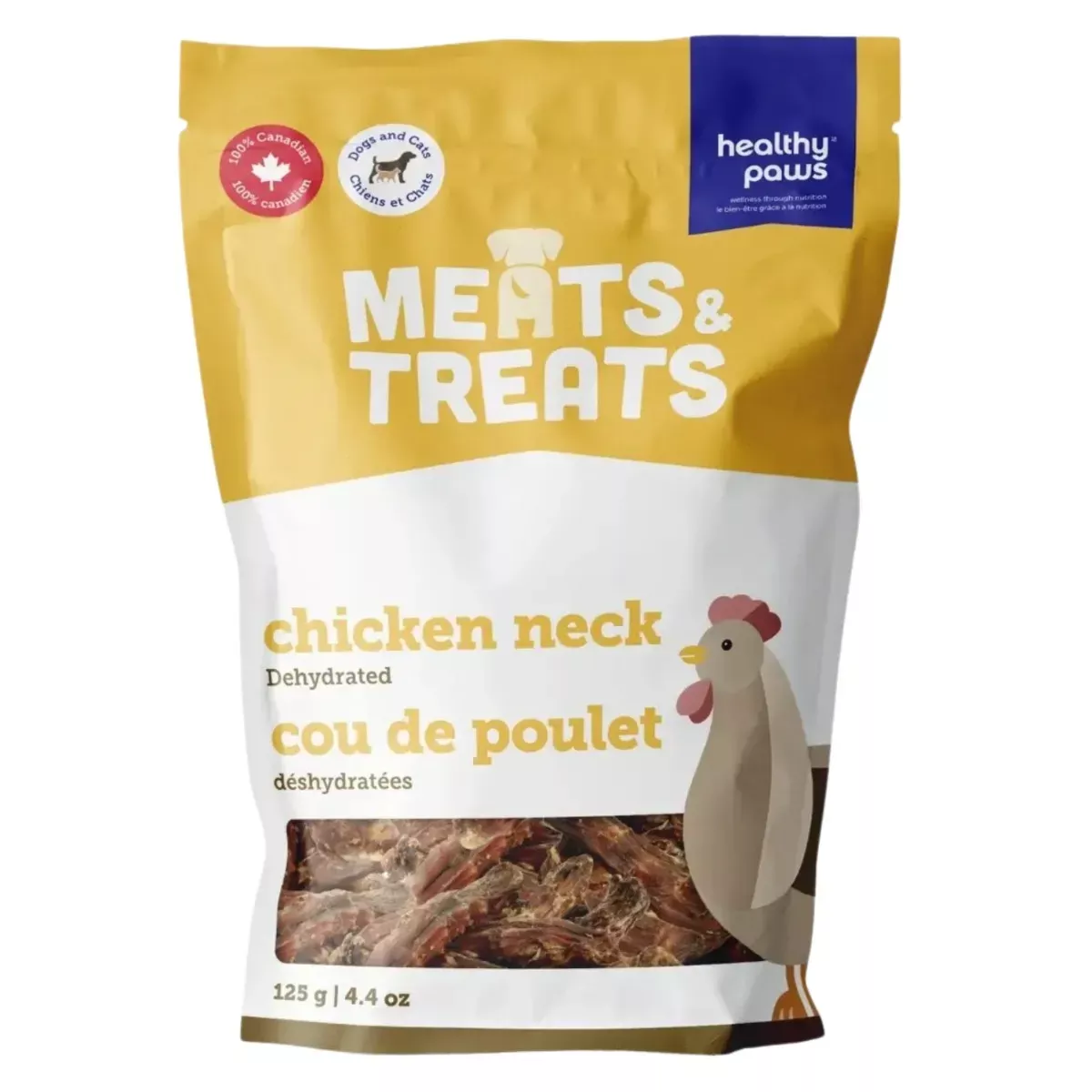 Healthy Paws Dehydrated Meats & Treats - Chicken Neck