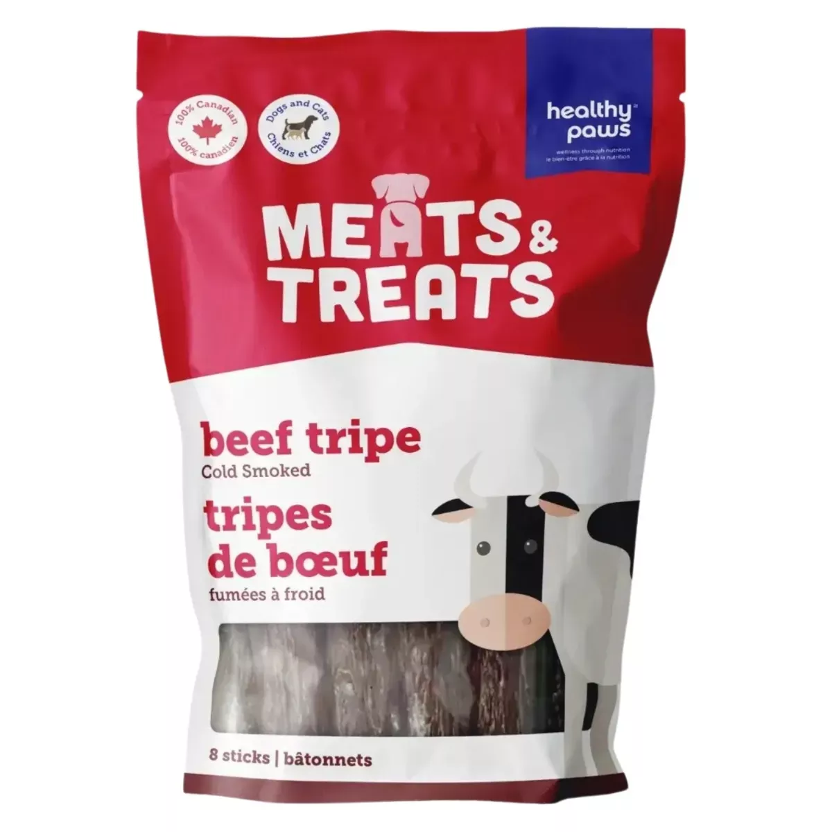 Healthy Paws Dehydrated Meats & Treats - Cold Smoked Beef Tripe