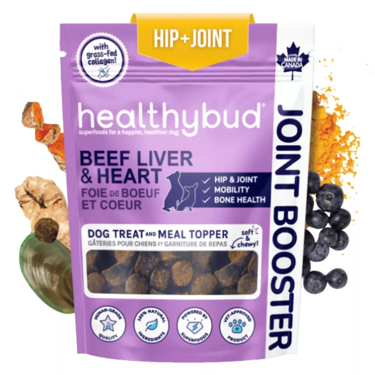 Healthybud Functional Dog Treats - Beef Joint Booster