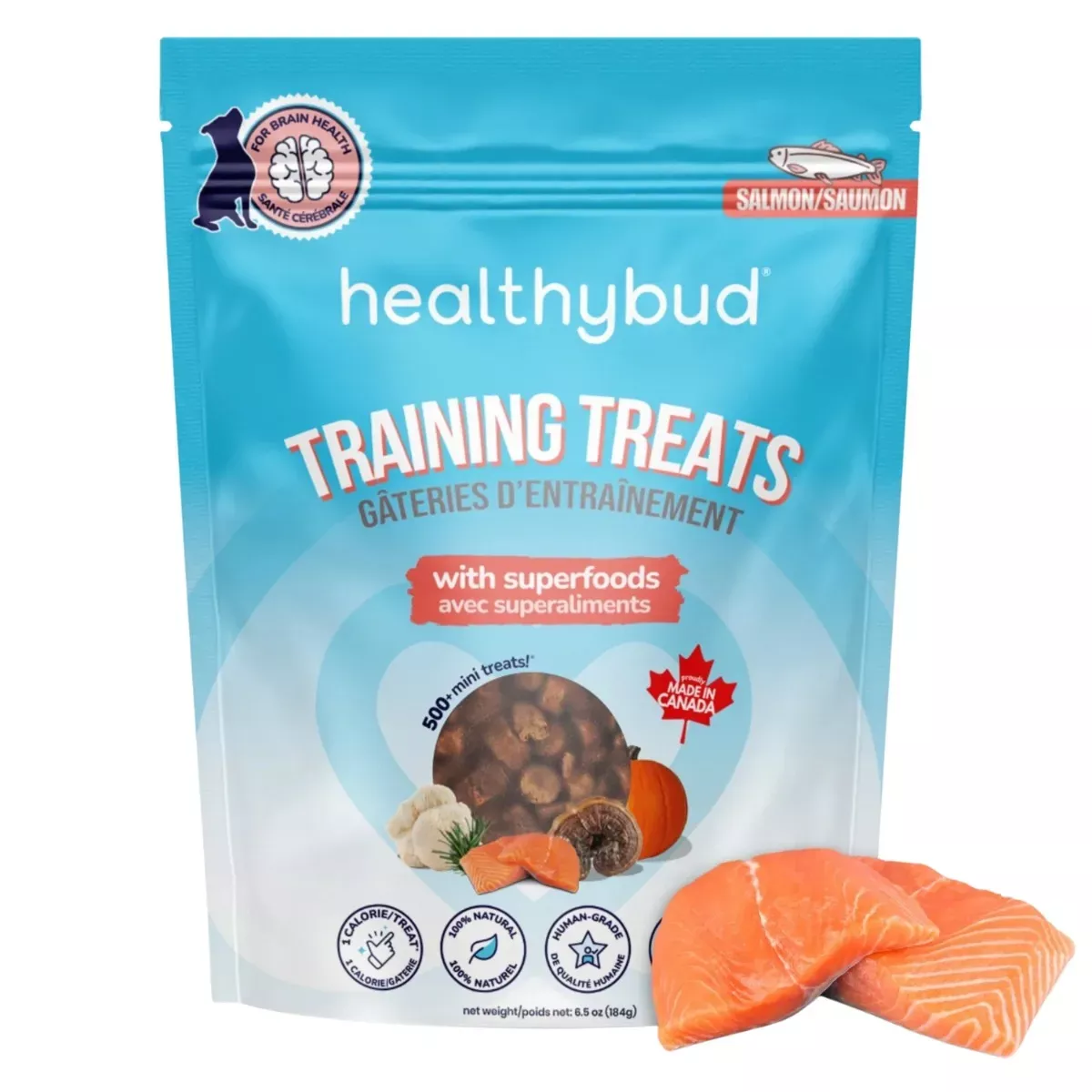 Healthybud Mini Training Dog Treats - Salmon