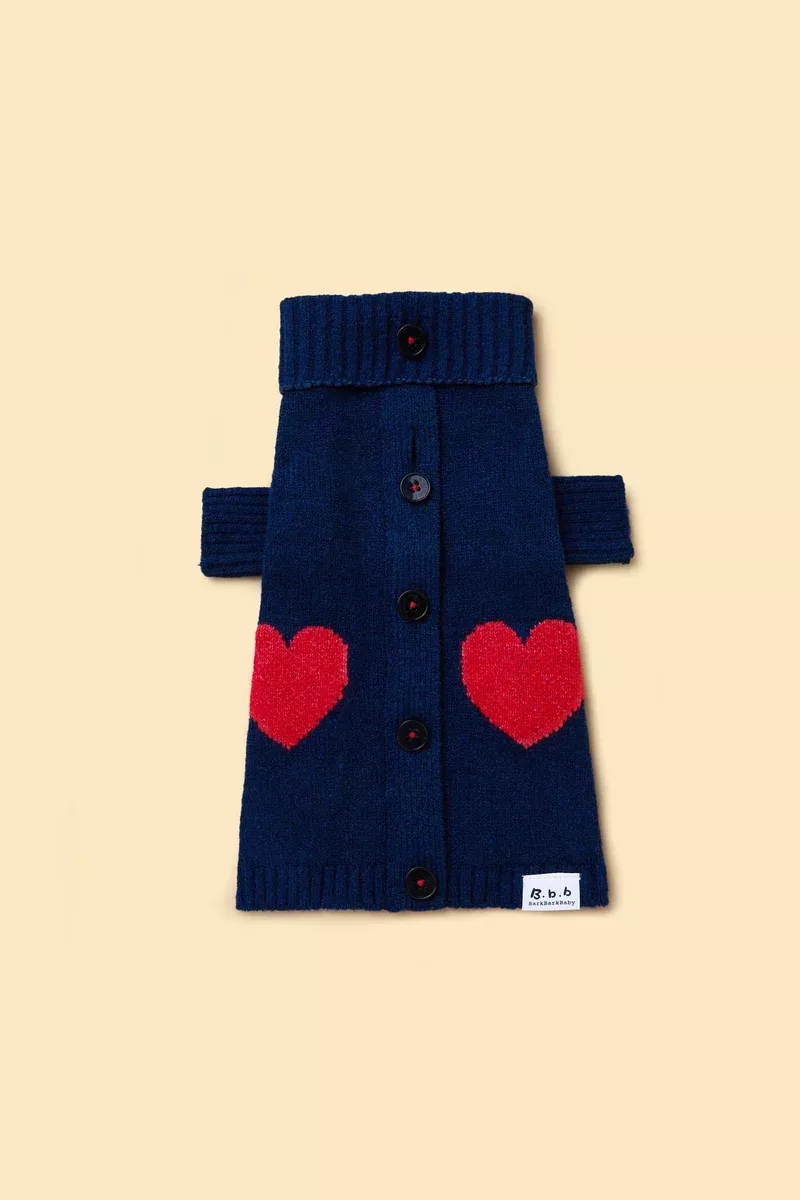 Heart to Heart Button-Up Cardigan Sweater